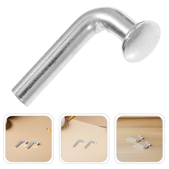 HONMEET 100Pcs Universal Pallet Rack Safety Clip L Shaped Heavy Duty Iron Pins
