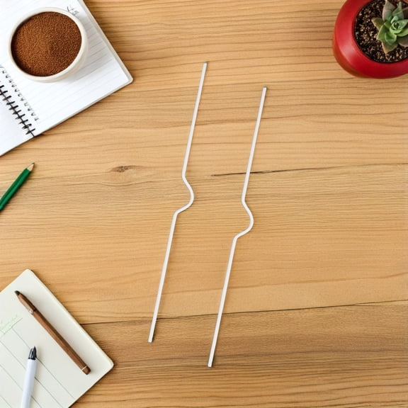 HONMEET 100Pcs White Calendar Wire Hooks for Wall with Strong Iron Wire Picture Hanger Clips