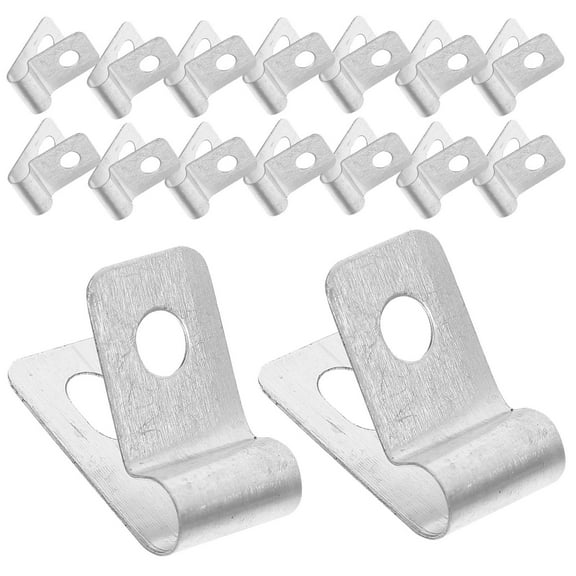HONMEET 100Pcs Aluminum Fence Clips for Welded Wire Fencing, Easy Installation Gardening Accessories
