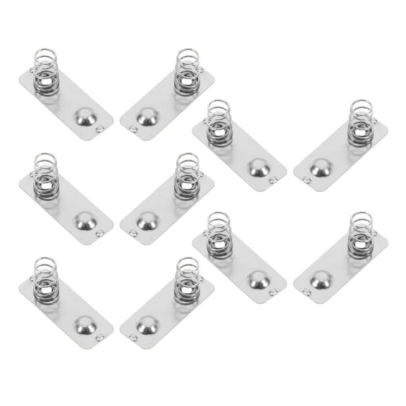 HONMEET 10PCS Battery Terminals Spring Contact Plate Stainless Steel for DIY Projects and Battery Connection