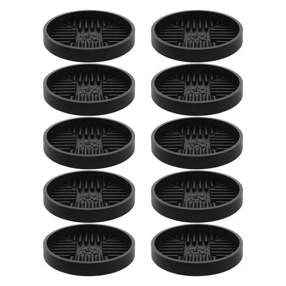 HONMEET 10pcs Black Plastic Plant Water Tray for Dental Use Durable Round Drainage Saucer for Indoor and Outdoor Plants