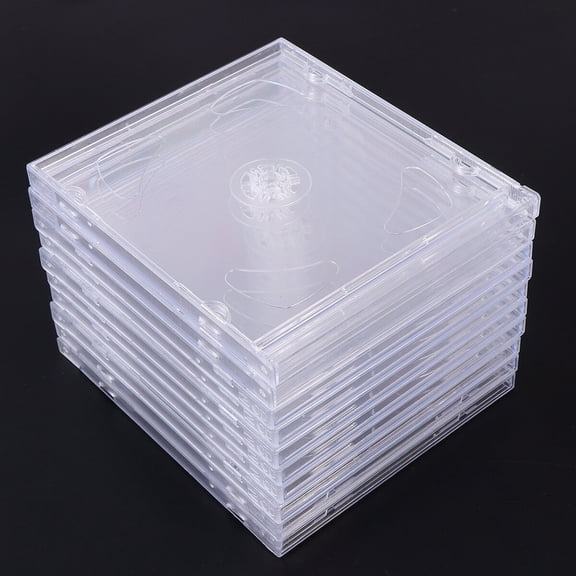 HONMEET Cd Box Transparent 2-Disc Capacity Portable Media Storage Case
