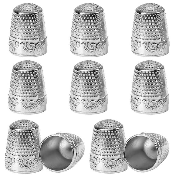 HONMEET 10Pack Copper Finger Thimble for Sewing Accessories Prevent Slippage and Pierce Clothing