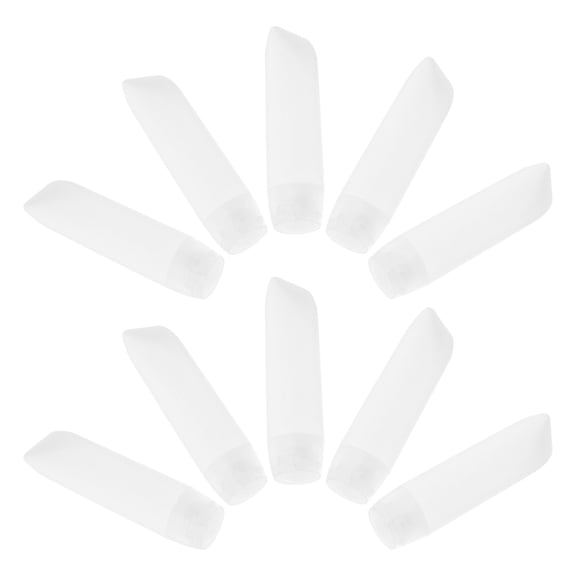 HONMEET 10Pcs 30Ml Refillable Travel Toothpaste Squeeze Bottles White Plastic Portable Containers