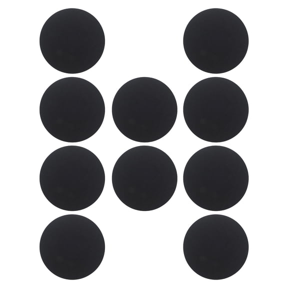 HONMEET 10Pcs Absorbent Felt Round Plant Pot Mats Waterproof Protectors for Flowerpot Tables Black
