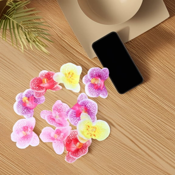 HONMEET 10Pcs Artificial Hibiscus Flower Heads in Assorted Colors for Wedding Decor and Craft Making