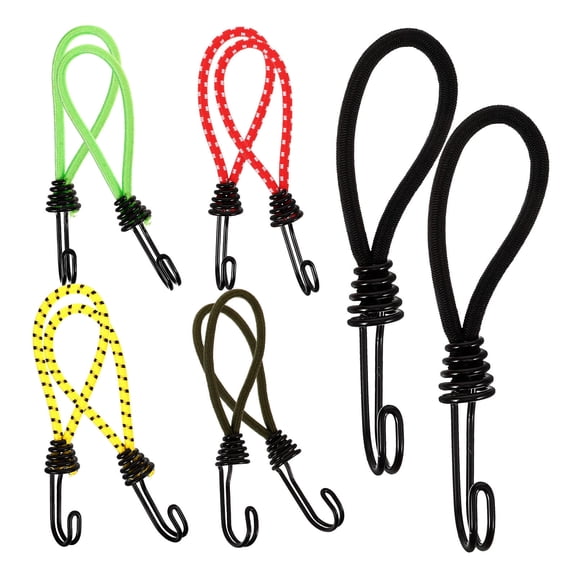 HONMEET 10Pcs Multi-Function Tent Accessory Elastic Rope Buckle in Assorted Colors