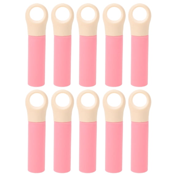 HONMEET 10Pcs Pink Broom Rod Handle Grip Replacement Ergonomic Nonslip Mop End Caps