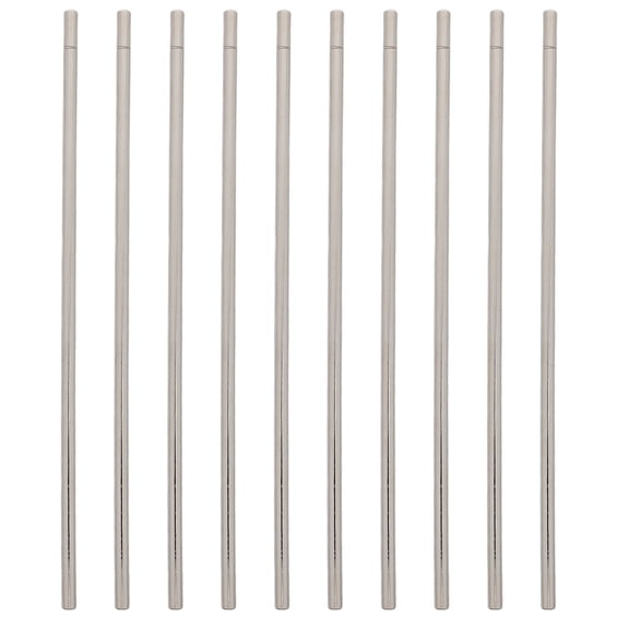 HONMEET 10Pcs Electrical Conductivity Bar Plated Silver Solid Iron Rod for Science Lab and Thermal Conductivity Demo