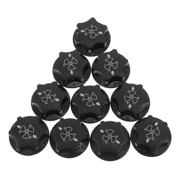 HONMEET 10Pcs Fan Speed Control Knobs Universal Replacement for Industrial Floor Fans Black