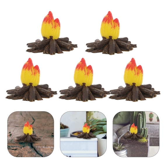 HONMEET Miniature Fireplace Dollhouse Resin Assorted Color 10pcs