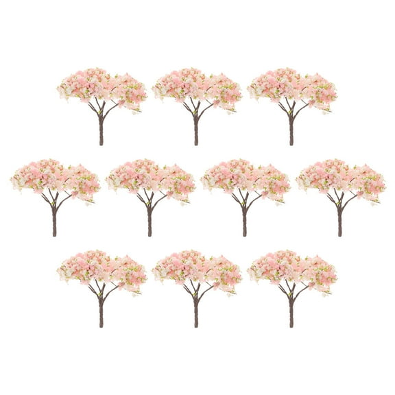 HONMEET 10Pcs Faux Flowers Bulk Multi ABS Miniaturized Decorative Items for Shopping Mall Decor