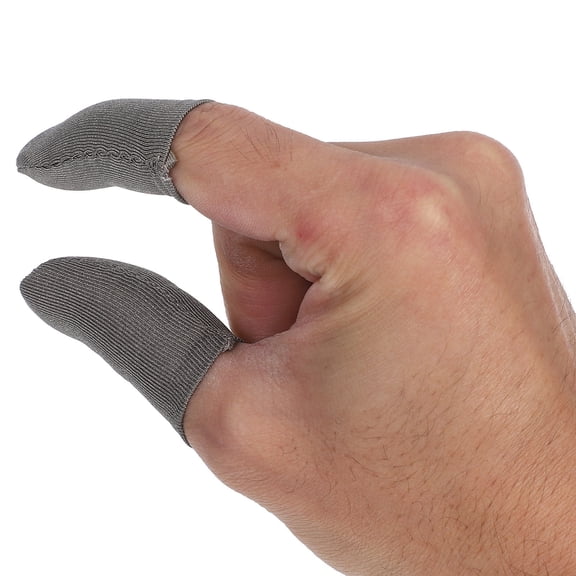 HONMEET Fiber Fingertip Protectors 10Pcs  Game Skill Improvement Sweatproof