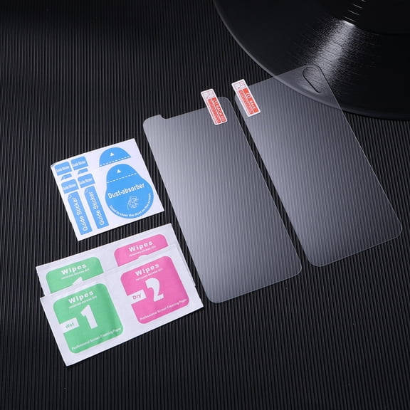 HONMEET 10Pcs Full Coverage Screen Protector Transparent Tempered Glass Front and Back Film