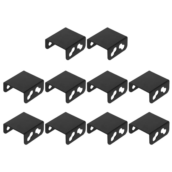 HONMEET Black Computer Case Radiator Support Bracket 10Pcs Easy Installation Cooling Fan Mount