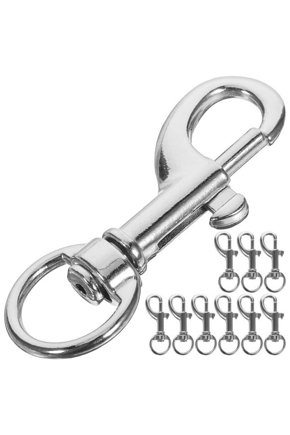 Swivel Snap Hooks Metal Clasp for Dog Chains and Keychains 10Pcs