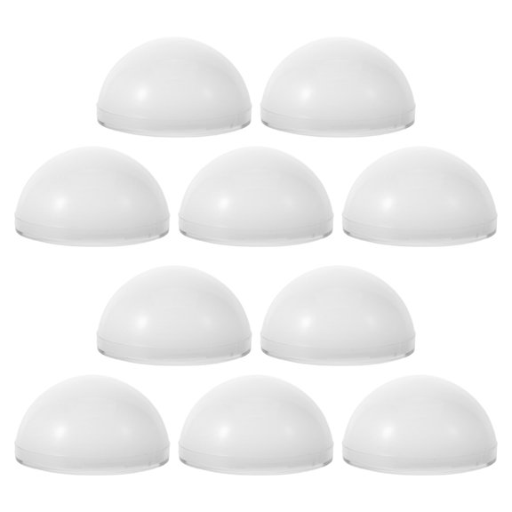 HONMEET 10Pcs Hemispherical Vanity Lamp Cover White Soft Illumination for Bathroom Use