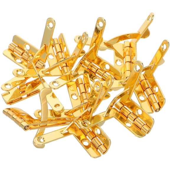 HONMEET 10Pcs Decorative Hinges for Jewelry Box Golden Precision Wooden Box Hardware