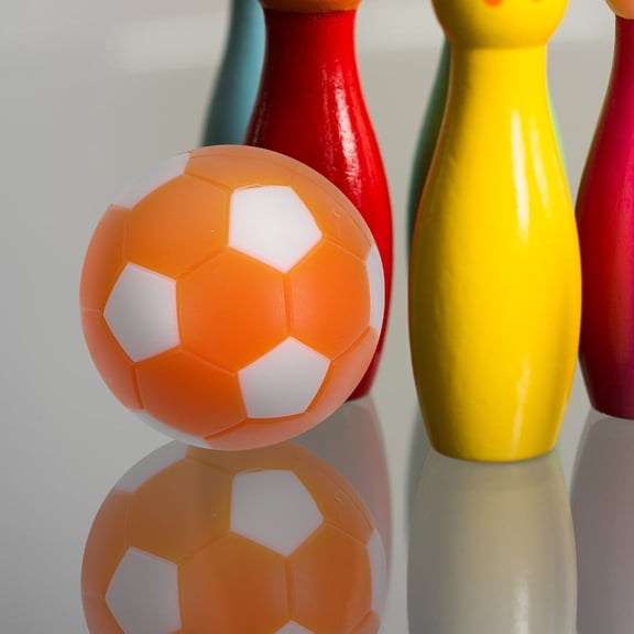 HONMEET 10Pcs Orange Plastic Footballs for Table Soccer Game Replacement Accessories