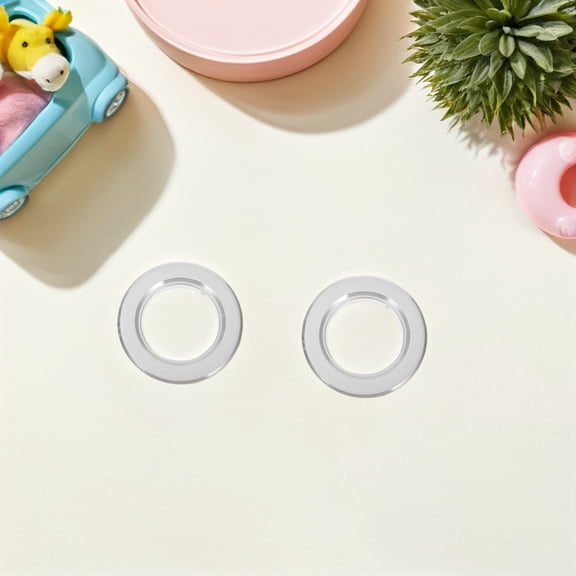 HONMEET Stainless Steel Parrot Nest Protector Anti-Bite Ring Plated Silver for Watch 10Pcs