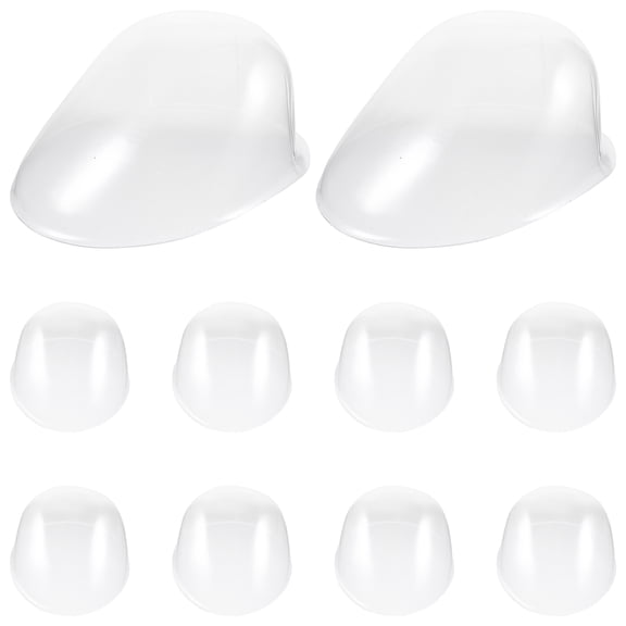 HONMEET 10-Pack Clear Plastic Hat Stands for Baseball Cap Display and Space Saving Storage at Home