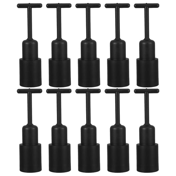 HONMEET 10Pcs Black Plastic Lamp Socket Removal Wrench for Easy Lamp Shade Fastener Use