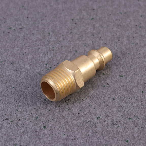 HONMEET 10Pcs Pneumatic Quick Connector American Style Brass Couplers and Plugs with Air Blow Nozzles