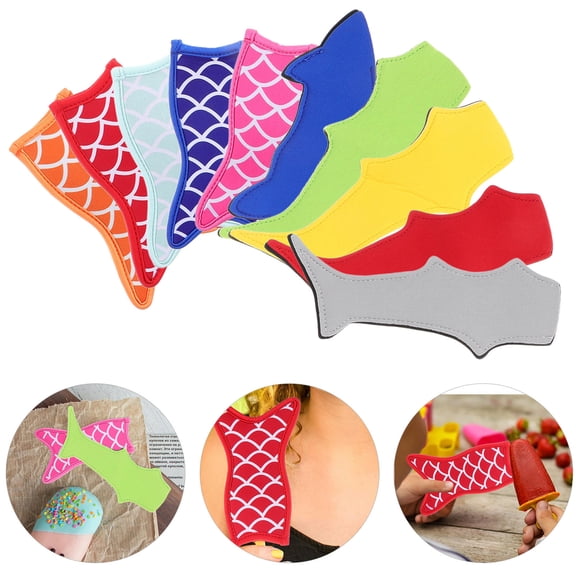 HONMEET 10pcs Insulated Stick Holders Sleeves for Ice Yogurt Bars Kids Safe and Reusable