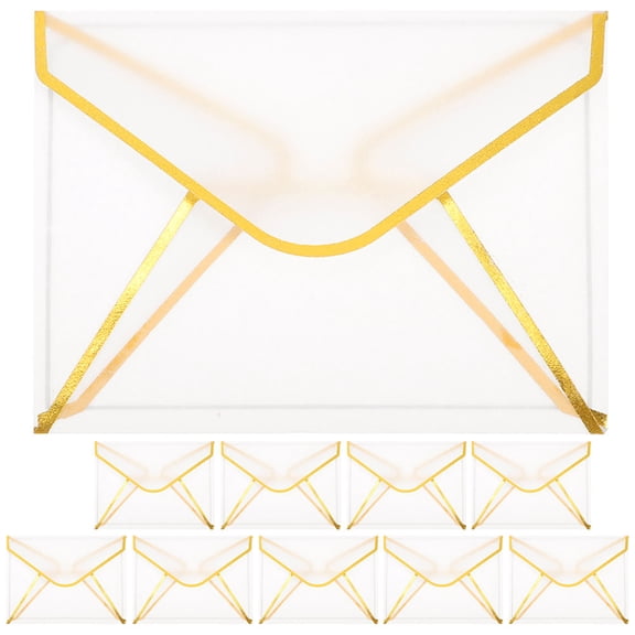 HONMEET 10Pcs Practical Vintage Envelopes for Letter Storage and Special Event Invitations