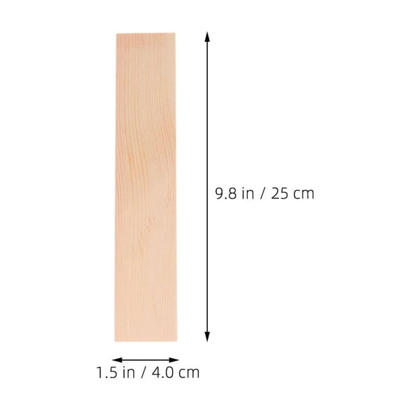 HONMEET Natural Khaki Pine Wood Planks for Crafts, Home Decor, Model Building, Woodworking Projects and More