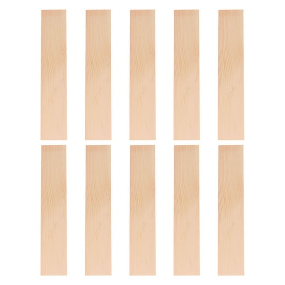 HONMEET Natural Khaki Pine Wood Planks for Crafts, Home Decor, Model Building, Woodworking and Projects