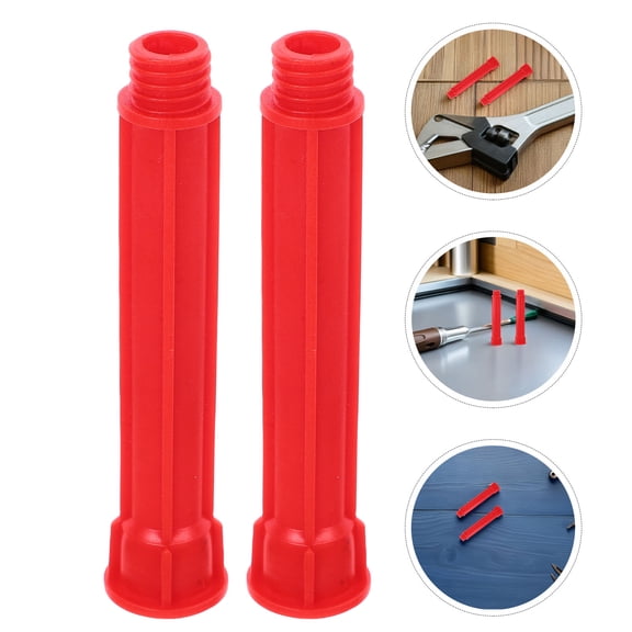 HONMEET 10Pcs Red Caulk Extension Nozzles with Stable Fit for Precise Sealing in Tight and Narrow Spaces