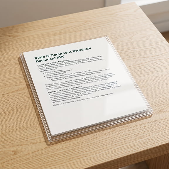 HONMEET 10Pcs Rigid Page Protector 8.5x11 Clear Waterproof Plastic Sleeves for Document Display