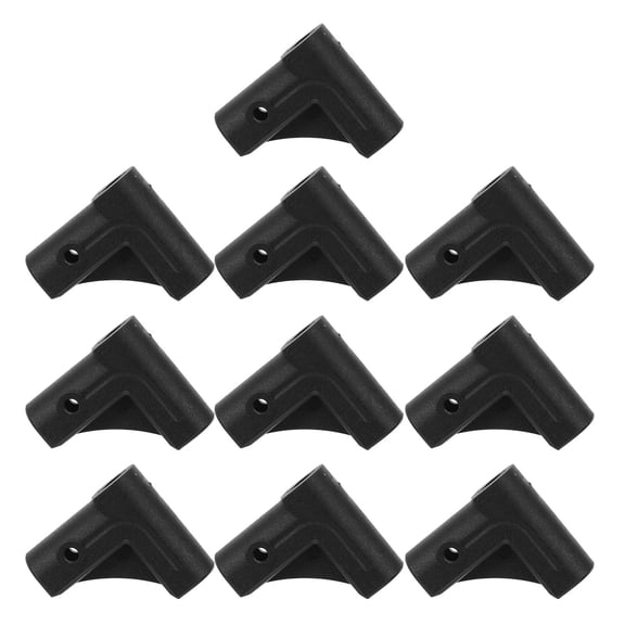 HONMEET 10-Pack Plastic Right Angle Cart Wheel Support Brackets for Industrial Trolley Assembly and Replacement