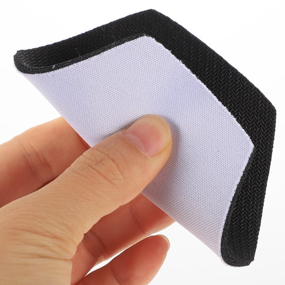 HONMEET 10Pcs Sublimation Coasters Blanks White Polyester Canvas for Home DIY Heat Transfer Cup Mats