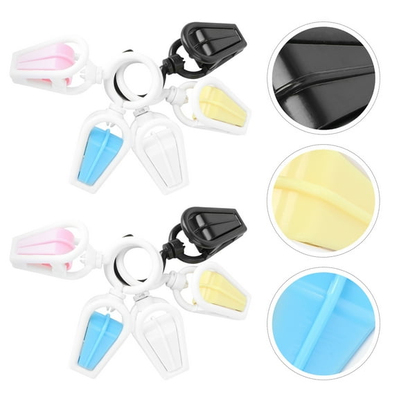 HONMEET 10Pcs Swivel Laundry Clips Plastic Clothes Pins for Home Dormitory Multi Color