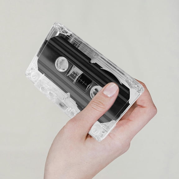 HONMEET Clear ABS Cassette Storage Box for Standard Tapes High Transparency