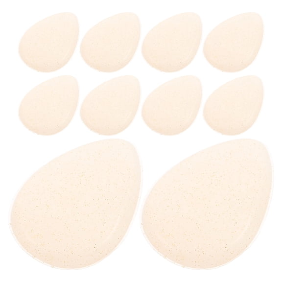 HONMEET Reusable Silicone Beauty Sponge, Transparent, Non-Absorbent, Ideal for itive Skin, 10Pcs