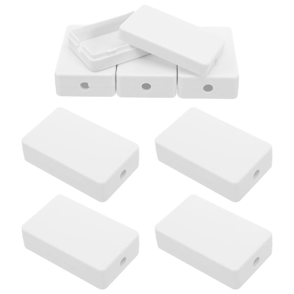 HONMEET 10Pcs Weatherproof White Junction Box with Pass Through for Home Cable Organizer