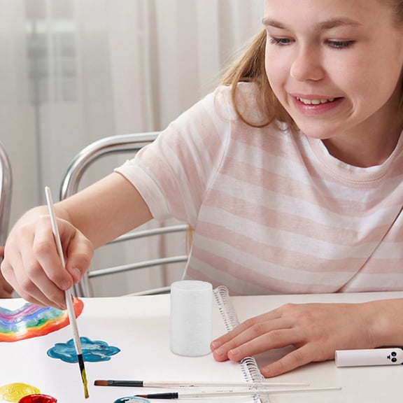 HONMEET 10pcs White Foam Rods DIY Holiday Family Activities Decoration