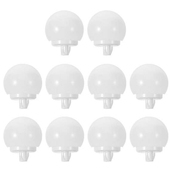HONMEET 10Pcs White LED Vanity Light Cover Hemispherical Dome Shade for Home Bathroom Use