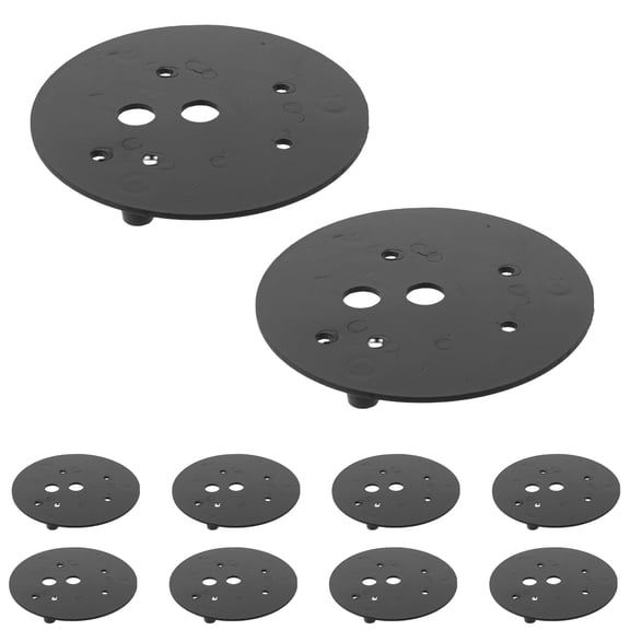 HONMEET Black Plastic Music Box Disc Plates for DIY Restoration 10Pcs