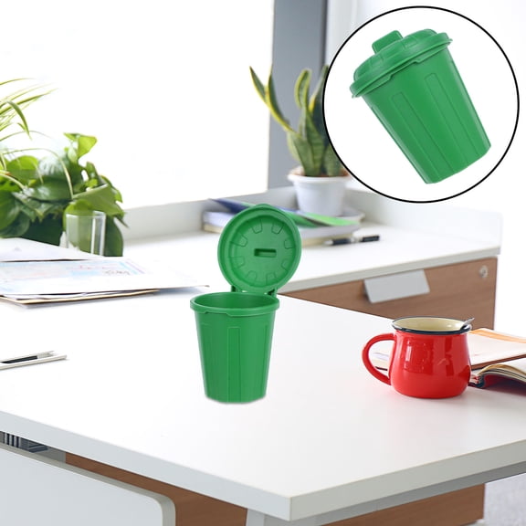 HONMEET Compact Green Desktop Bin, Plastic, Multifunctional, Easy to Clean, 10Pcs