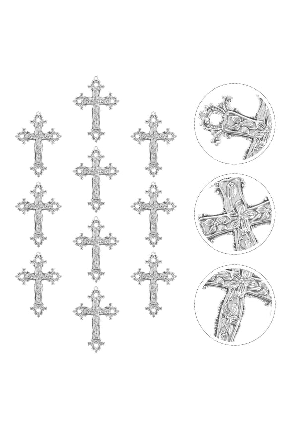 10Pcs Jewelry Making Pendants Crafted from Alloy with Stylish Design for Sweater Chains