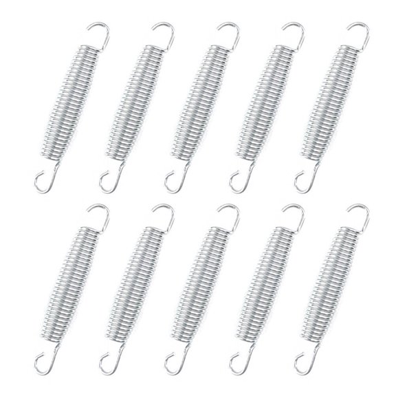 HONMEET 10pcs Sturdy Spring for Trampoline Silver Tension Support Professional Design for Outdoor Use