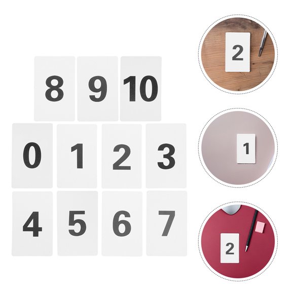 HONMEET 11pcs Table Number Set Plastic Table Numbers for Seating Arrangement at Restaurants Events