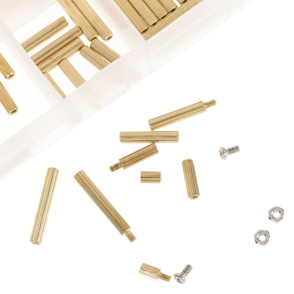 HONMEET 120Pcs Motherboard Standoff Screws Brass Kit for Computer Case and Circuit Board Fixing