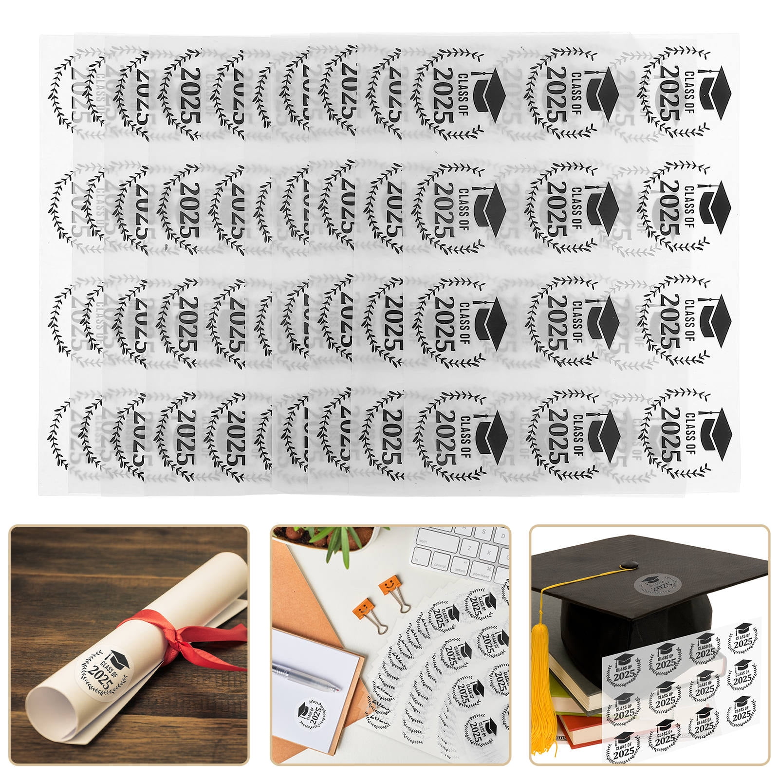 HONMEET 120pcs Graduation Stickers, Fading-Resistant Decorative Labels ...
