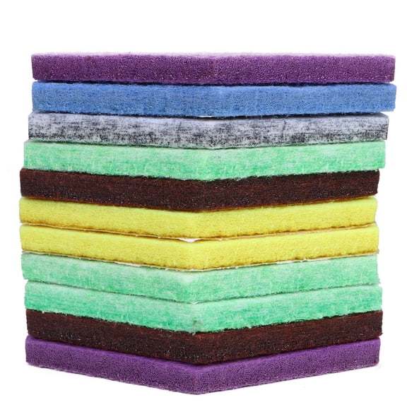 HONMEET 12Pcs Assorted Color Decorative Felt Wall Stickers for Message Board and Home Use