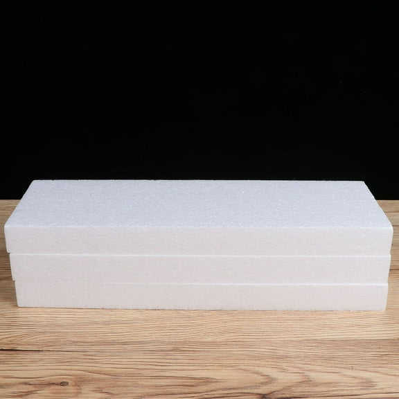 HONMEET 12Pcs White Foam Blocks for Cake Decorating Practice with Smooth Craft Supplies